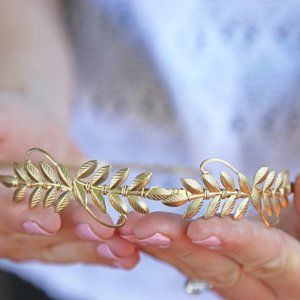 Acute Designs Little Laurels Headband Gold NEW!